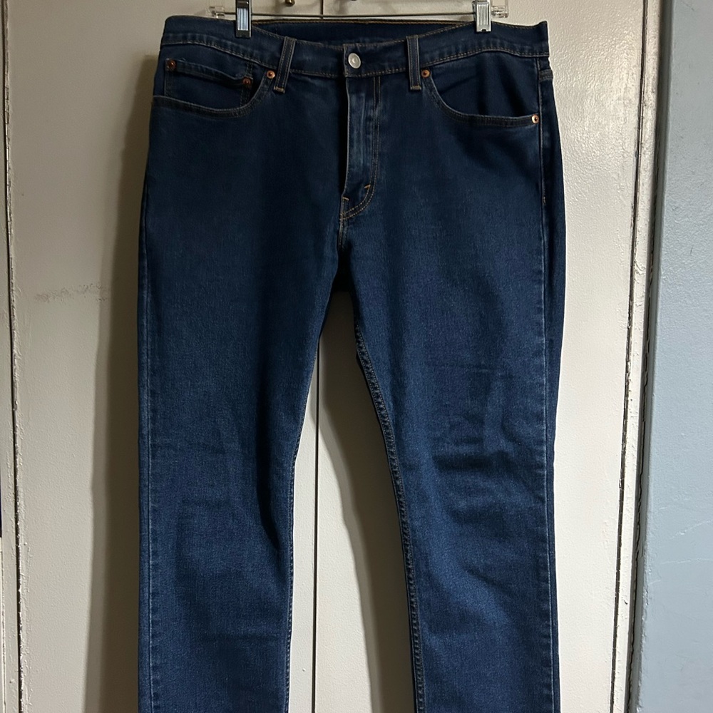 Levi's Dark Blue 511 Straight Skinny Jeans. Lots of stretch.